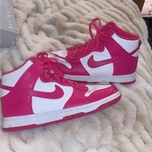 Nike prime pink high dunks size 8